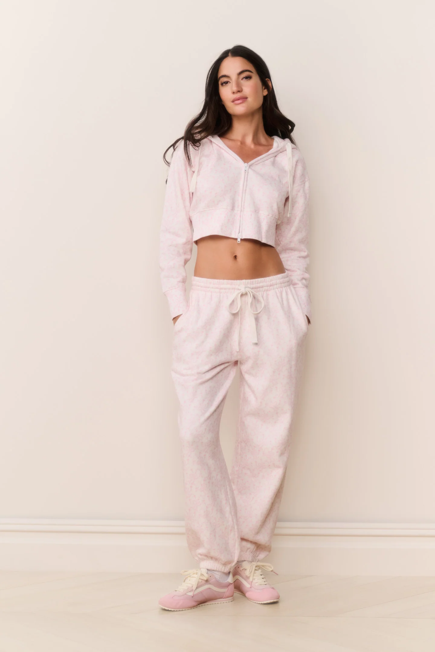Pantalón de chándal con estampado de lazo Lillia