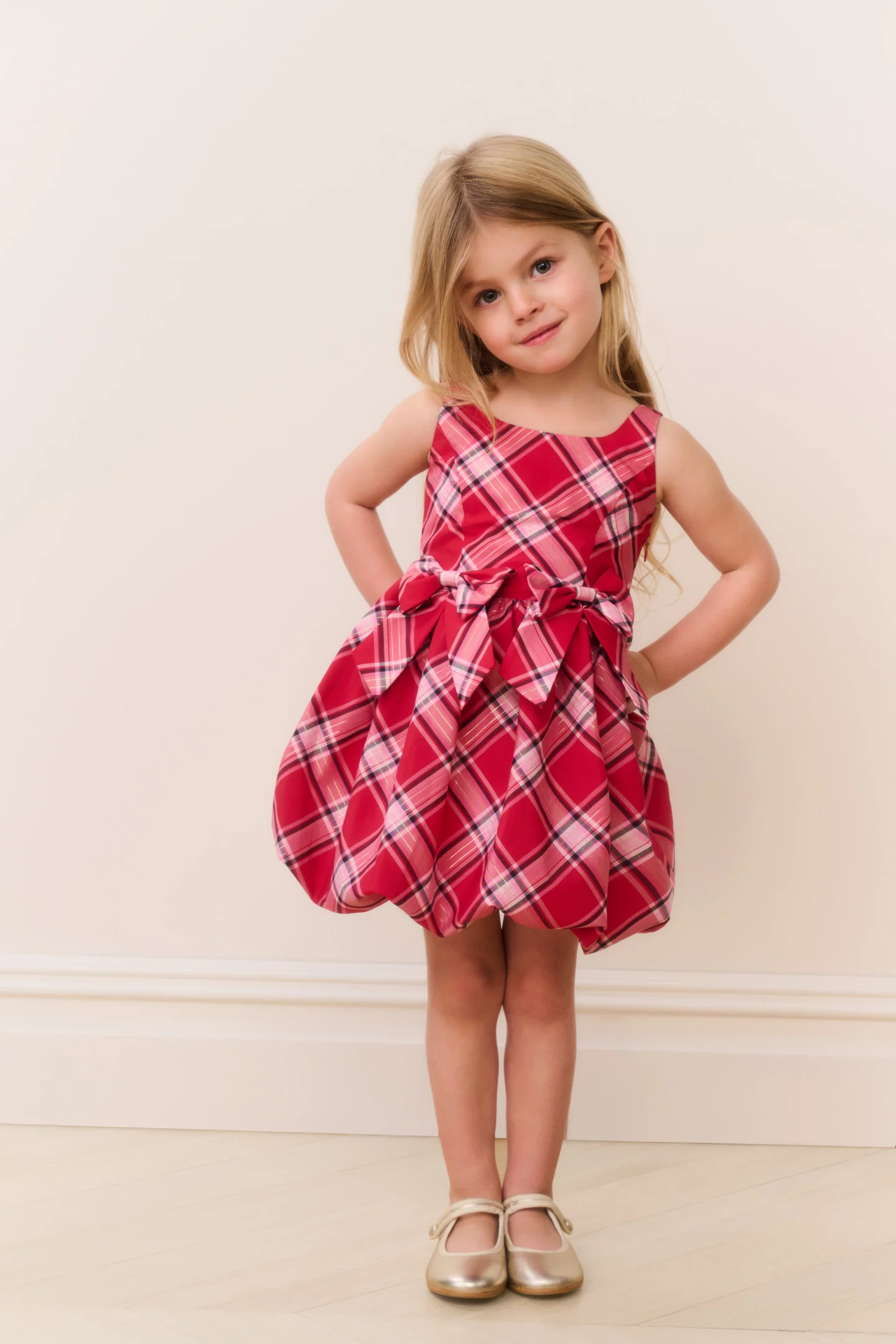 Vestido Mini Tima de Cuadros para Niñas Pequeñas