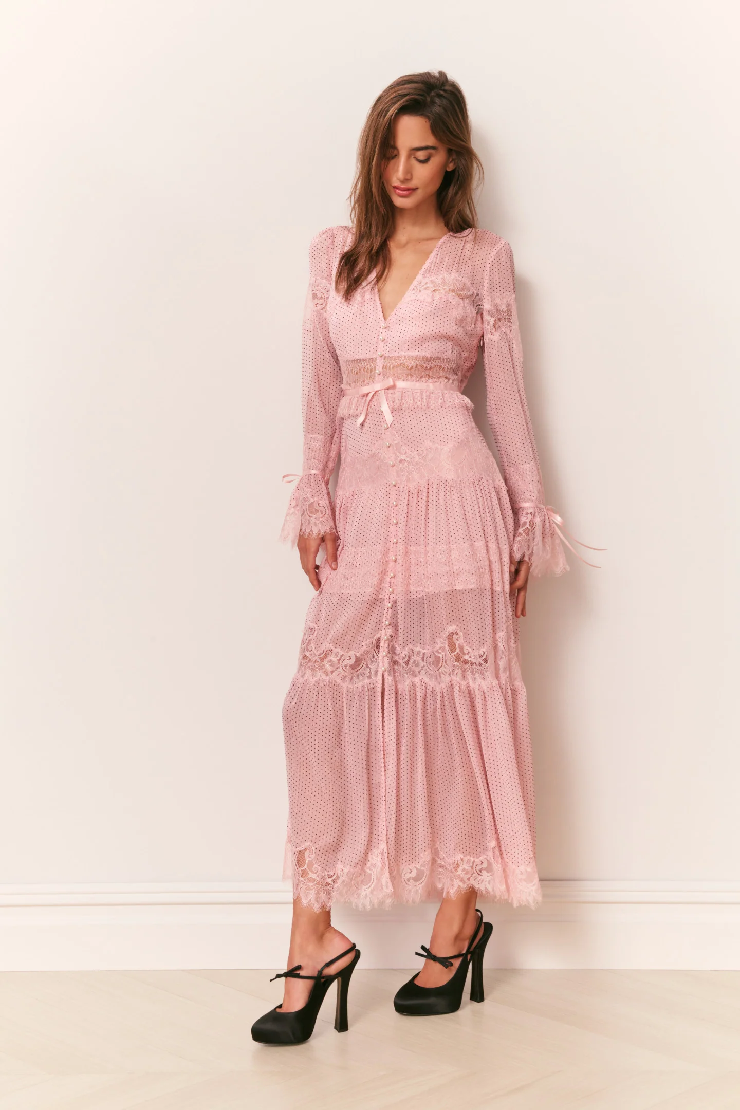 Vestido Maxi de Punto de Lentejuelas Marinetta