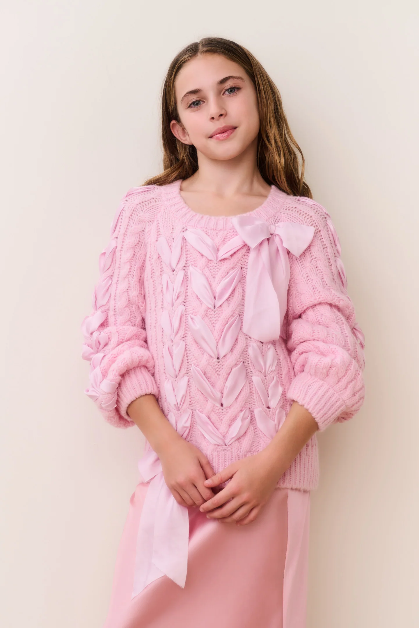 Chaleco con cinta de mezcla de alpaca Tween Doria